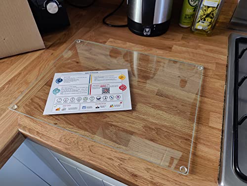 Original Kitchenville™ Glass Chopping / Cutting Board 50x40cm