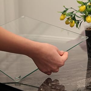 Original Kitchenville™ Glass Chopping / Cutting Board 50x40cm