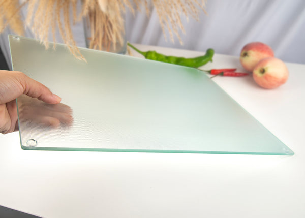 Kitchenville Glass Board in customer kitchen